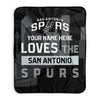 Pixsona San Antonio Spurs Skyline Pixel Fleece Blanket | Personalized | Custom