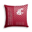 Pixsona Washington State Cougars Halftone Throw Pillow | Personalized | Custom