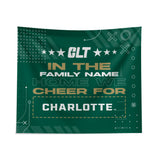 Pixsona North Carolina Charlotte 49ers Cheer Tapestry | Personalized | Custom