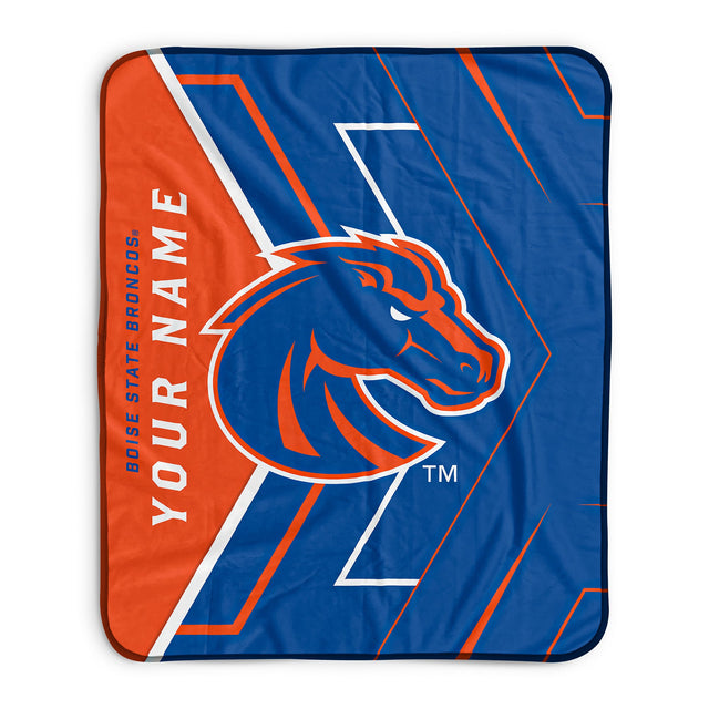 Pixsona Boise State Broncos Glow Pixel Fleece Blanket | Personalized | Custom