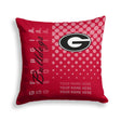 Pixsona Georgia Bulldogs Halftone Throw Pillow | Personalized | Custom