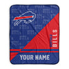 Pixsona Buffalo Bills Split Pixel Fleece Blanket | Personalized | Custom