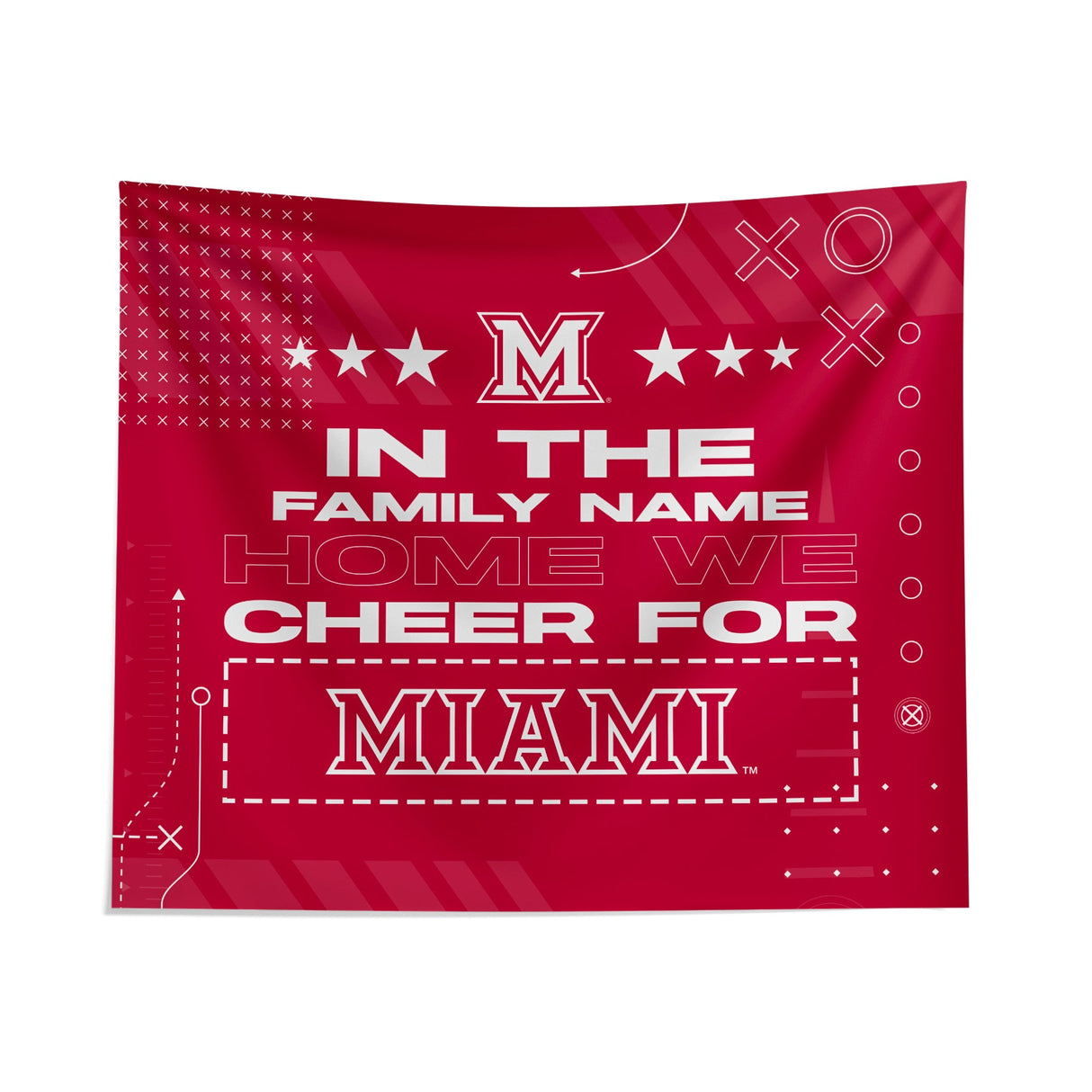 Pixsona Miami University Redhawks Cheer Tapestry | Personalized | Custom