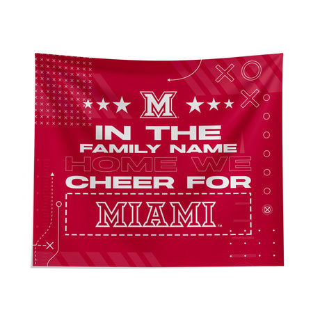 Pixsona Miami University Redhawks Cheer Tapestry | Personalized | Custom