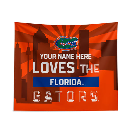 Pixsona Florida Gators Skyline Tapestry | Personalized | Custom