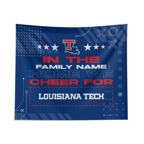 Pixsona Louisiana Tech Bulldogs Cheer Tapestry | Personalized | Custom
