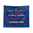 Pixsona Louisiana Tech Bulldogs Cheer Tapestry | Personalized | Custom