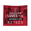 Pixsona San Diego State Aztecs Skyline Tapestry | Personalized | Custom