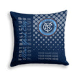 Pixsona New York City Football Club Halftone Throw Pillow | Personalized | Custom