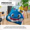 Pixsona Pixel Fleece Licensed Baby Shark Family Party Pixel Fleece Blanket | Personalized | Custom