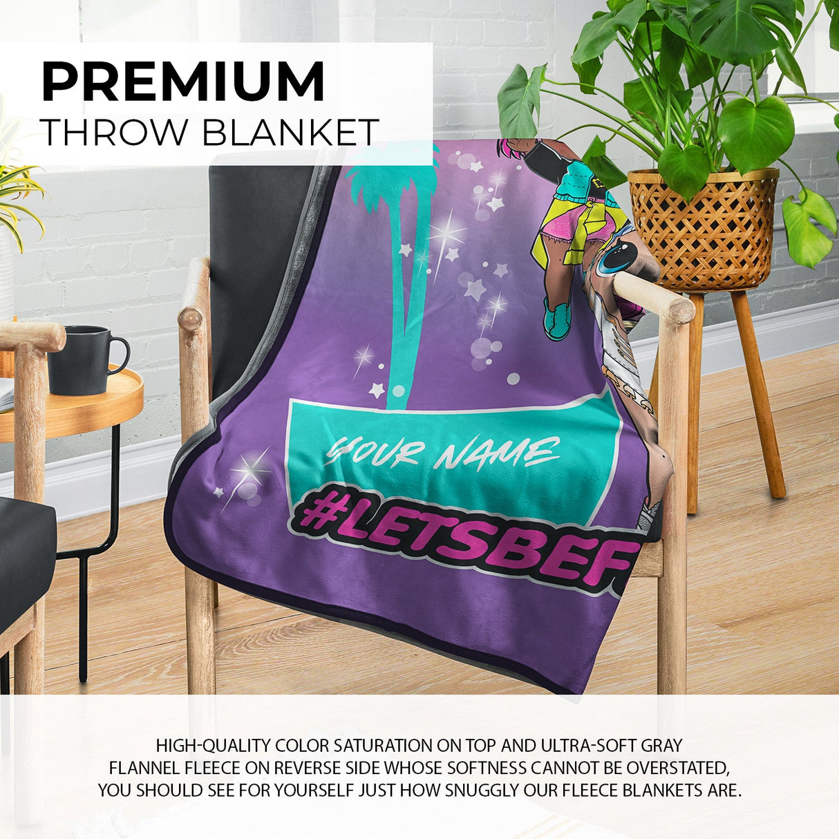 Pixsona LOL Surprise! Outrageous Friends Pixel Fleece Blanket | Personalized | Custom