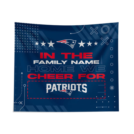 Pixsona New England Patriots Cheer Tapestry | Personalized | Custom
