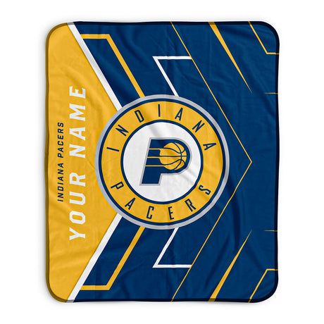 Pixsona Indiana Pacers Glow Pixel Fleece Blanket | Personalized | Custom