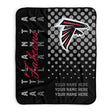 Pixsona Atlanta Falcons Halftone Pixel Fleece Blanket | Personalized | Custom
