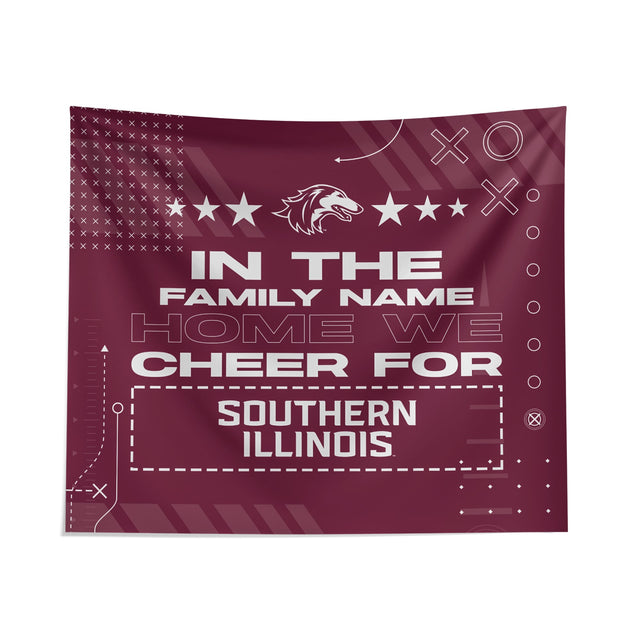 Pixsona Southern Illinois Salukis Cheer Tapestry | Personalized | Custom