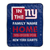 Pixsona New York Giants Cheer Pixel Fleece Blanket | Personalized | Custom