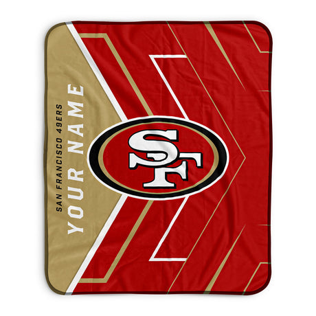 Pixsona San Francisco 49ers Glow Pixel Fleece Blanket | Personalized | Custom