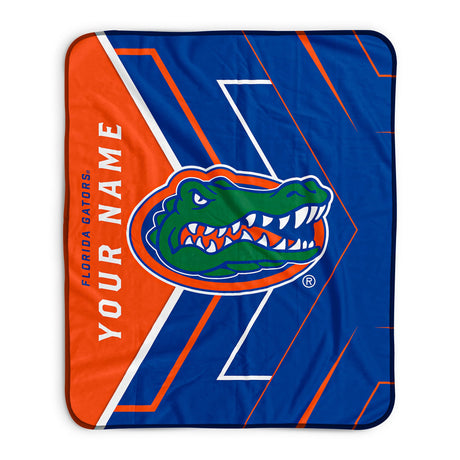 Pixsona Florida Gators Glow Pixel Fleece Blanket | Personalized | Custom