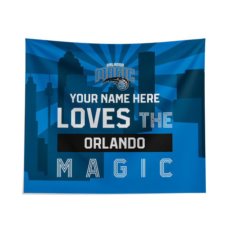 Pixsona Orlando Magic Skyline Tapestry | Personalized | Custom