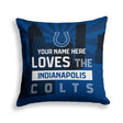 Pixsona Indianapolis Colts Skyline Throw Pillow | Personalized | Custom