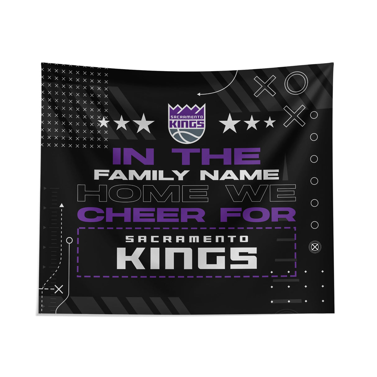 Pixsona Sacramento Kings Cheer Tapestry | Personalized | Custom