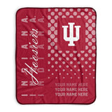 Pixsona Indiana Hoosiers Halftone Pixel Fleece Blanket | Personalized | Custom