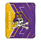 Pixsona East Carolina Pirates Glow Pixel Fleece Blanket | Personalized | Custom