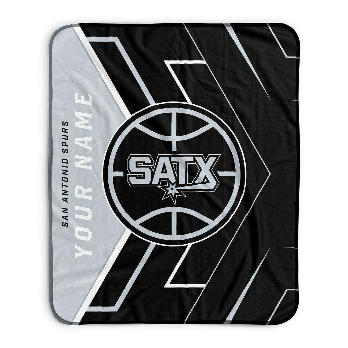 Pixsona San Antonio Spurs Glow Pixel Fleece Blanket | Personalized | Custom