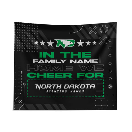Pixsona North Dakota Fighting Hawks Cheer Tapestry | Personalized | Custom