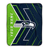 Pixsona Seattle Seahawks Glow Pixel Fleece Blanket | Personalized | Custom