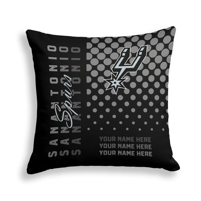 Pixsona San Antonio Spurs Halftone Throw Pillow | Personalized | Custom
