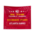 Pixsona Atlanta Hawks Cheer Tapestry | Personalized | Custom