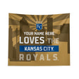 Pixsona Kansas City Royals Skyline Tapestry | Personalized | Custom
