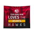 Pixsona Atlanta Hawks Skyline Tapestry | Personalized | Custom