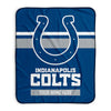 Pixsona Indianapolis Colts Stripes Pixel Fleece Blanket | Personalized | Custom