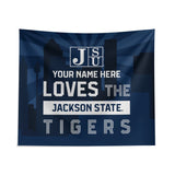 Pixsona Jackson State Tigers Skyline Tapestry | Personalized | Custom