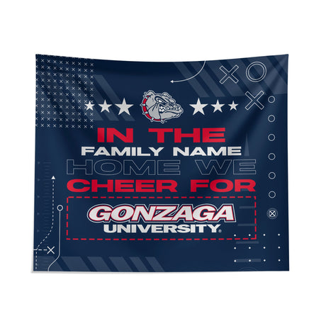Pixsona Gonzaga Bulldogs Cheer Tapestry | Personalized | Custom
