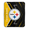 Pixsona Pittsburgh Steelers Glow Pixel Fleece Blanket | Personalized | Custom