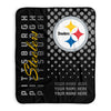 Pixsona Pittsburgh Steelers Halftone Pixel Fleece Blanket | Personalized | Custom