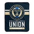 Pixsona Philadelphia Union Stripes Pixel Fleece Blanket | Personalized | Custom