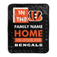 Pixsona Cincinnati Bengals Cheer Pixel Fleece Blanket | Personalized | Custom