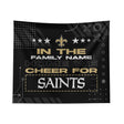 Pixsona New Orleans Saints Cheer Tapestry | Personalized | Custom