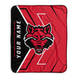 Pixsona Arkansas State Red Wolves Glow Pixel Fleece Blanket | Personalized | Custom