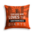 Pixsona San Francisco Giants Skyline Throw Pillow | Personalized | Custom