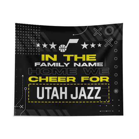 Pixsona Utah Jazz Cheer Tapestry | Personalized | Custom