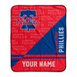 Pixsona Philadelphia Phillies Split Pixel Fleece Blanket | Personalized | Custom