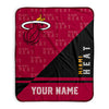 Pixsona Miami Heat Split Pixel Fleece Blanket | Personalized | Custom