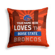 Pixsona Boise State Broncos Skyline Throw Pillow | Personalized | Custom