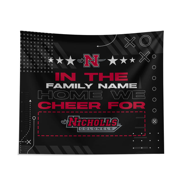 Pixsona Nicholls State Colonels Cheer Tapestry | Personalized | Custom