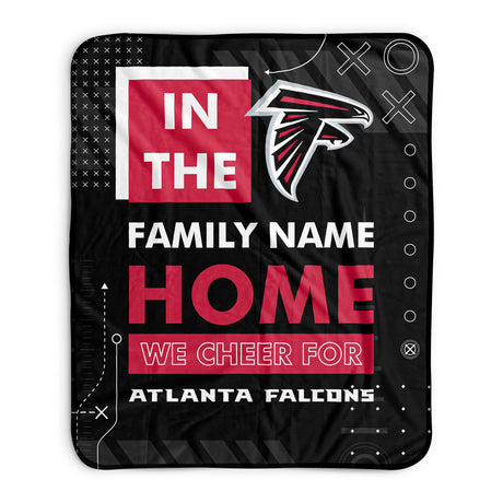 Pixsona Atlanta Falcons Cheer Pixel Fleece Blanket | Personalized | Custom